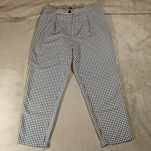 H&M Divided High Waist Houndstooth Pants NWOT